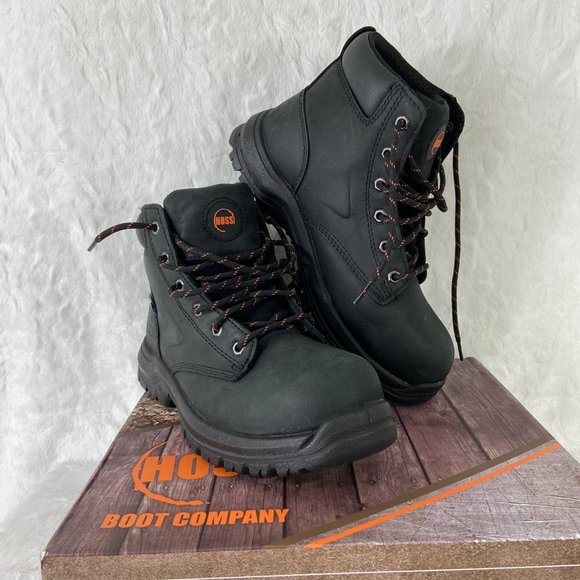 Hoss Men's 60141 Basin Black Wide Steel Toe Work Boot SZ 8 D new in Box - Picture 13 of 15
